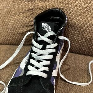 Vans Black and Purple Camo High-Tops